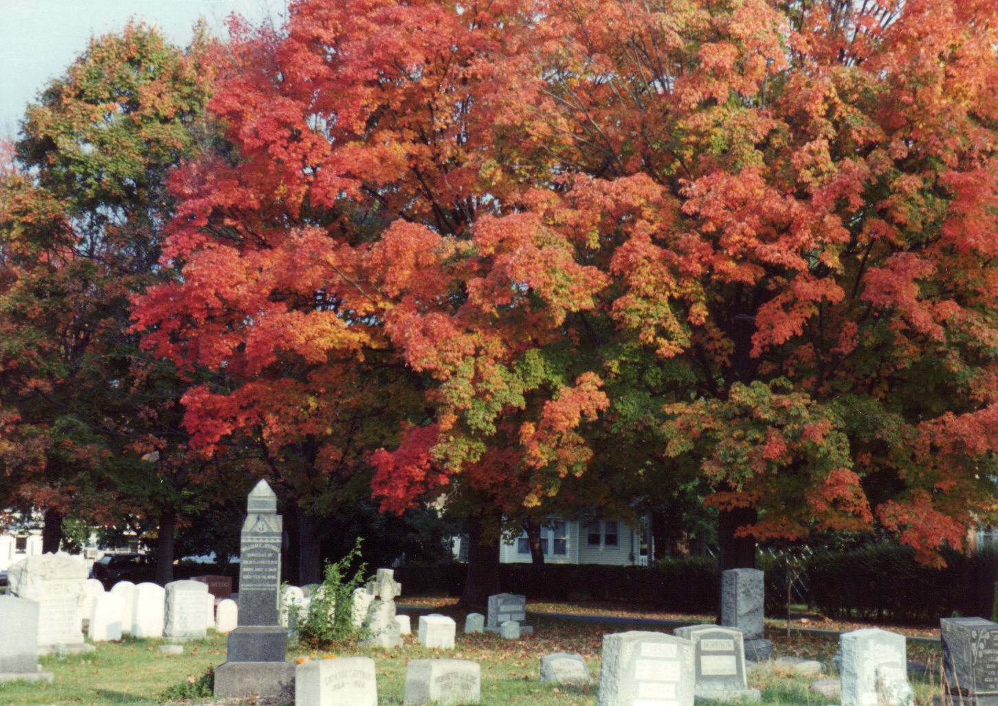 Bristol Cemetery in the Fall