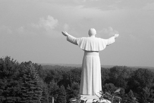 The Shrine at Czestochowa looking south towards Doylestown Bucks County Pa